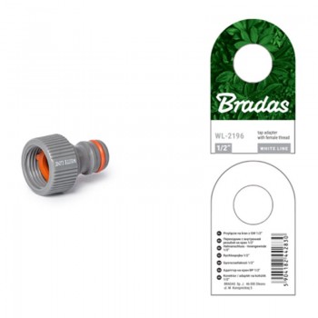 Адаптер WHITE LINE з внутрішнім різьбленням 1/2" (25 шт.) WL-2196 (Bradas)