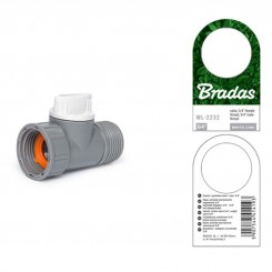 Кран запірний РВ-РН 3/4" WHITE LINE (25 шт.) WL-2232 (Bradas)