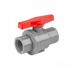 Кульовий кран для труб ПВХ PN10 - одинарний штуцер 1 1/2", DSRA10V1SF112F112 (Bradas)