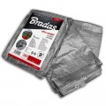 Тент тарпаулиновый усиленный ULTRA WEIGHT 260 гр/м² серый (Bradas)