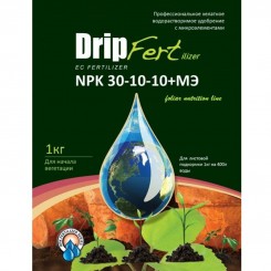 Дріп Фертілізер (Drip Fertilizer) Foliar 30-10-10+МЕ з прилипачем комплексу мінеральне добриво (Sabera Magic)