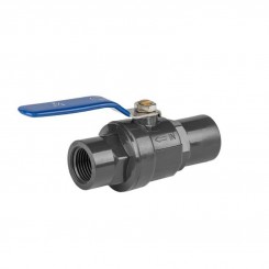 Кульовий кран PVC PN10 1" ручка SS - змішувач (2 шт.) DSRA10V1SF1F1SS (Bradas)