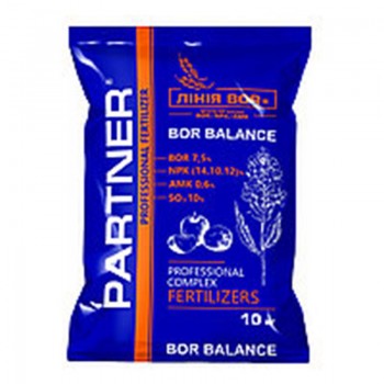 Партнер Бір баланс (BOR BALANCE) 14-10-12+B7,5+S10+AMK добрива (PARTNER)