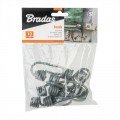 Сталевий гачок сірий BUNGEE CORD HOOK (10 шт.) BCDIY-H1-B (Bradas)