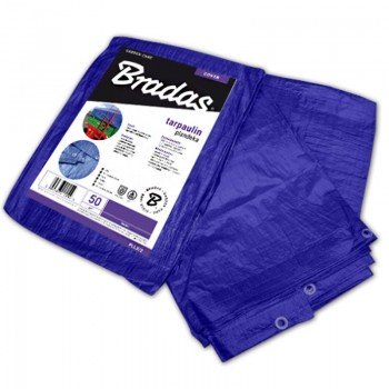 Тент тарпаулиновый STANDARD 50 гр/м2 синий (Bradas)