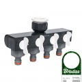 Распределитель с 4 кранами РО 3/4" WHITE LINE, WL-3033 (Bradas)