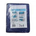 Тент тарпаулиновый 45 гр/м2 синий (Agreen)