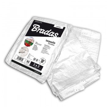 Тент тарпаулиновый WHITE 90 гр/м² белый (Bradas)