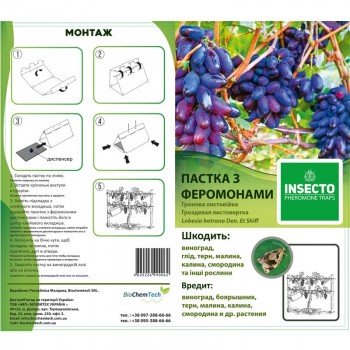 Гронова листовертка феромонна пастка (БІОхімтех) Гронова листовертка феромонна пастка (БІОхімтех)