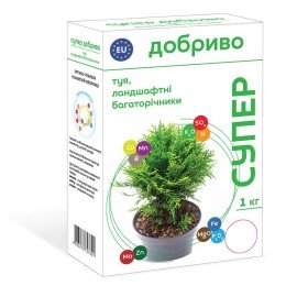 Супер для туї та інших ландшафтних багаторічників органомінеральне добриво (Сімейний Сад)