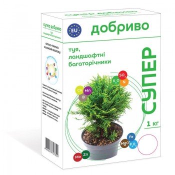 Супер для туи и других ландшафтных многолетников органоминеральное удобрение (Семейный Сад)