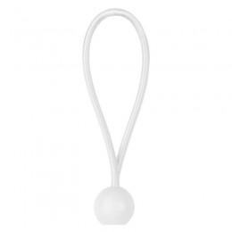 Еластичний гумовий шнур з кулькою 15см BUNGEE CORD BALL білий (25 шт.) (Bradas)