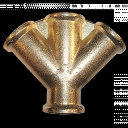 Трійник 4 x РВ 3/8 "з латуні, SP029 (Bradas)