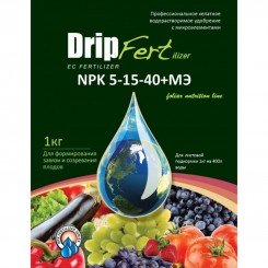 Дріп Фертілізер (Drip Fertilizer) Foliar 5-15-40+МЕ з прилипачем комплексу мінеральне добриво (Sabera Magic)
