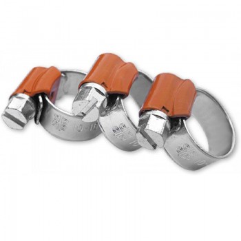 Хомут черв'ячний FORCE ORANGE W1 10-16 мм (50 шт.) (Bradas) Хомут черв'ячний FORCE ORANGE W1 10-16 мм (50 шт.) (Bradas)