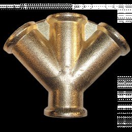 Трійник 4 x РВ 3/8 "з латуні, SP029 (Bradas)