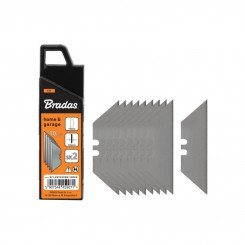 Змінні трапецієподібні леза19 мм BLACK (10шт.), DIY-KN1902BB/10B (Bradas)