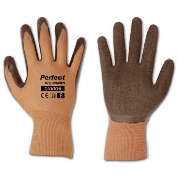 Рукавички захисні Perfect Grip Brown латекс (Bradas)
