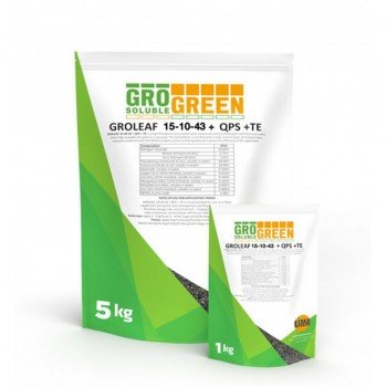 Гроліф (Groleaf) 5-10-43+TE+QPS45 водорозчинне добрива (GroGreen)