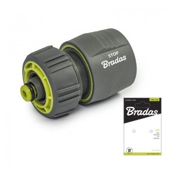 Конектор для шлангу 1/2" LIME LINE SOFT - STOP, LE-S2140K (Bradas) Конектор для шлангу 1/2" LIME LINE SOFT - STOP, LE-S2140K (Bradas)