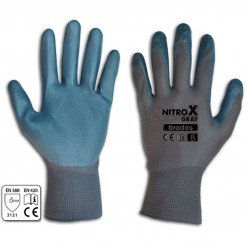 Рукавички захисні Nitrox Gray нитрил (Bradas)