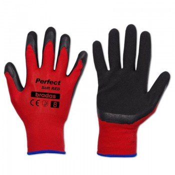 Рукавички захисні Perfect Soft Red латекс (Bradas) Рукавички захисні Perfect Soft Red латекс (Bradas)