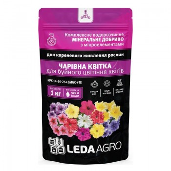 Волшебный цветок (для буйного цветения) NPK 14-10-26+3Mg+ТО водорастворимое удобрение (GroGreen)