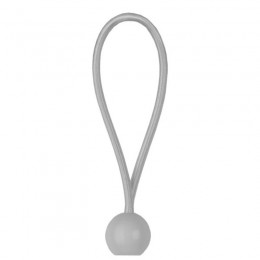 Еластичний гумовий шнур з кулькою 20см BUNGEE CORD BALL сірий (25 шт.) (Bradas)