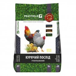 Потім куряче гранульоване органічне добриво (Peatfield)