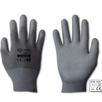 Рукавички захисні Pure Gray поліуретан (Bradas) Рукавички захисні Pure Gray поліуретан (Bradas)
