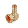 З'єднання кутове на кран, поворотне, внутрішня різьба 3/4" BRASS, BR-2134 (Bradas)