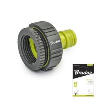 Редакционный адаптер на кран LIME LINE с резьбой 3/4"- 1/2" SOFT, LE-S2198K (Bradas) Редакционный адаптер на кран LIME LINE с резьбой 3/4"- 1/2" SOFT, LE-S2198K (Bradas)