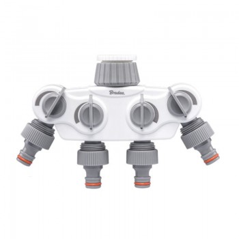 Распределитель с 4 кранами WHITE LINE - SOLID, WL-3034K (Bradas)