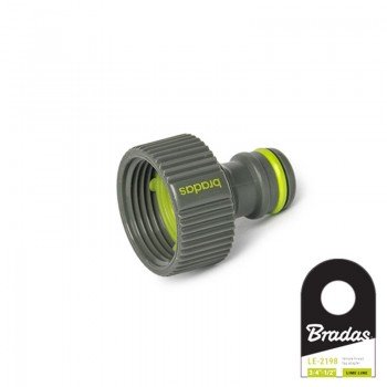 Адаптер на кран LIME EDITION внутрішнє різьблення 3/4" (25 шт.) LE-2195 (Bradas) Адаптер на кран LIME EDITION внутрішнє різьблення 3/4" (25 шт.) LE-2195 (Bradas)