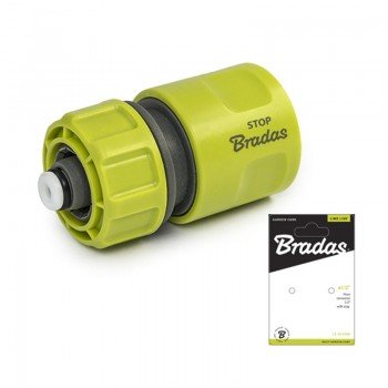 Конектор для шлангу 1/2" LIME LINE STOP, LE-02140K (Bradas) Конектор для шлангу 1/2" LIME LINE STOP, LE-02140K (Bradas)