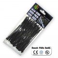 Стяжки кабельні пластикові багаторазові UV BLACK 4,8*200 мм (100 шт.) (Bradas)