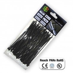 Стяжки кабельні пластикові UV BLACK 2,5*80 мм (100 шт.) (Bradas)