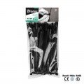 Стяжки кабельні пластикові UVBlack 2,5 х 100 мм (100 шт.) (Bradas)