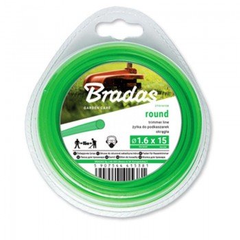 Жилка (волосінь) для тріммера TRIMMER круглий перетин 15м (Bradas)